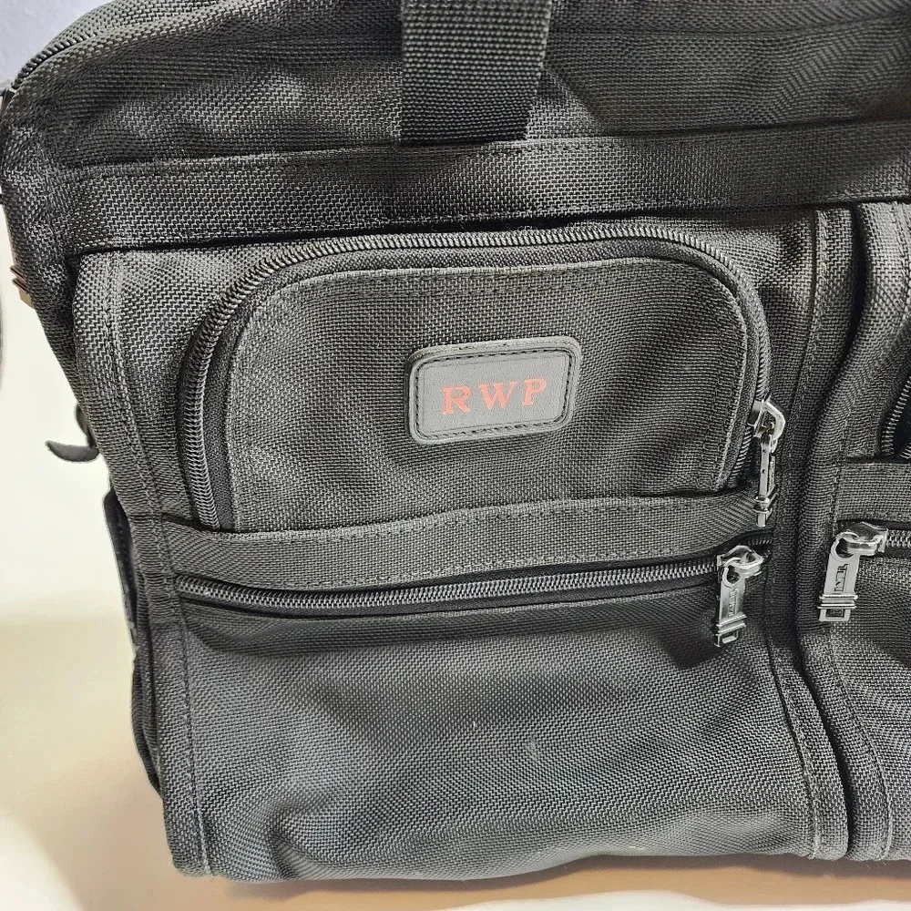 TUMI Alpha Deluxe‎ Wheel Rolling Expandable Laptop Briefcase Carry On Bag